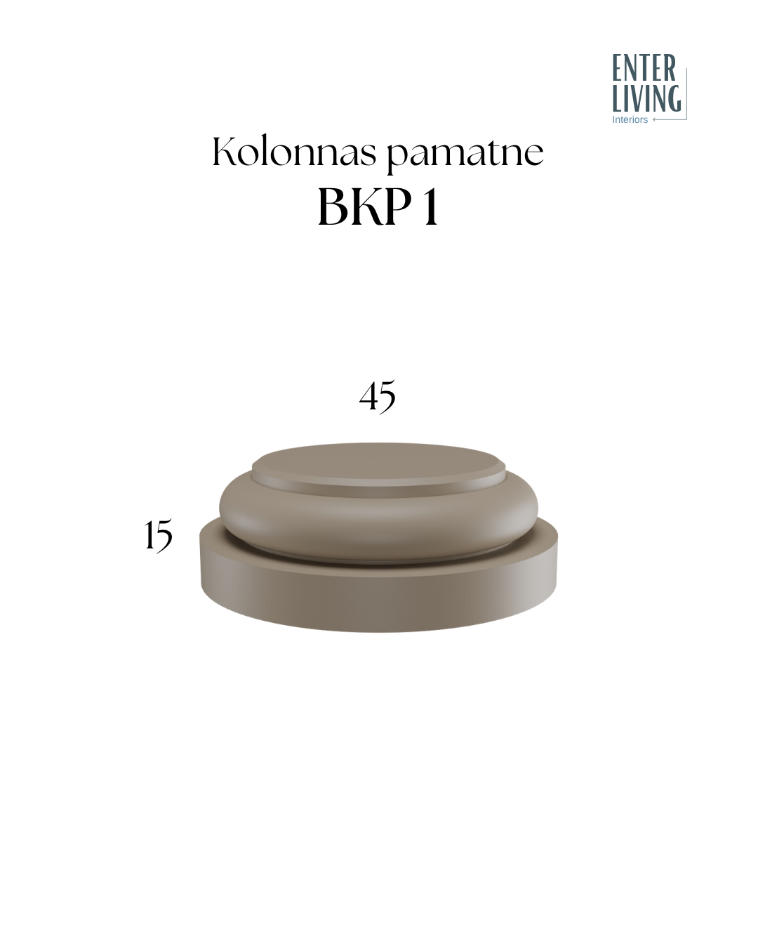 BKP 1 Fasādes kolonnas pamatne 45 x 15 cm