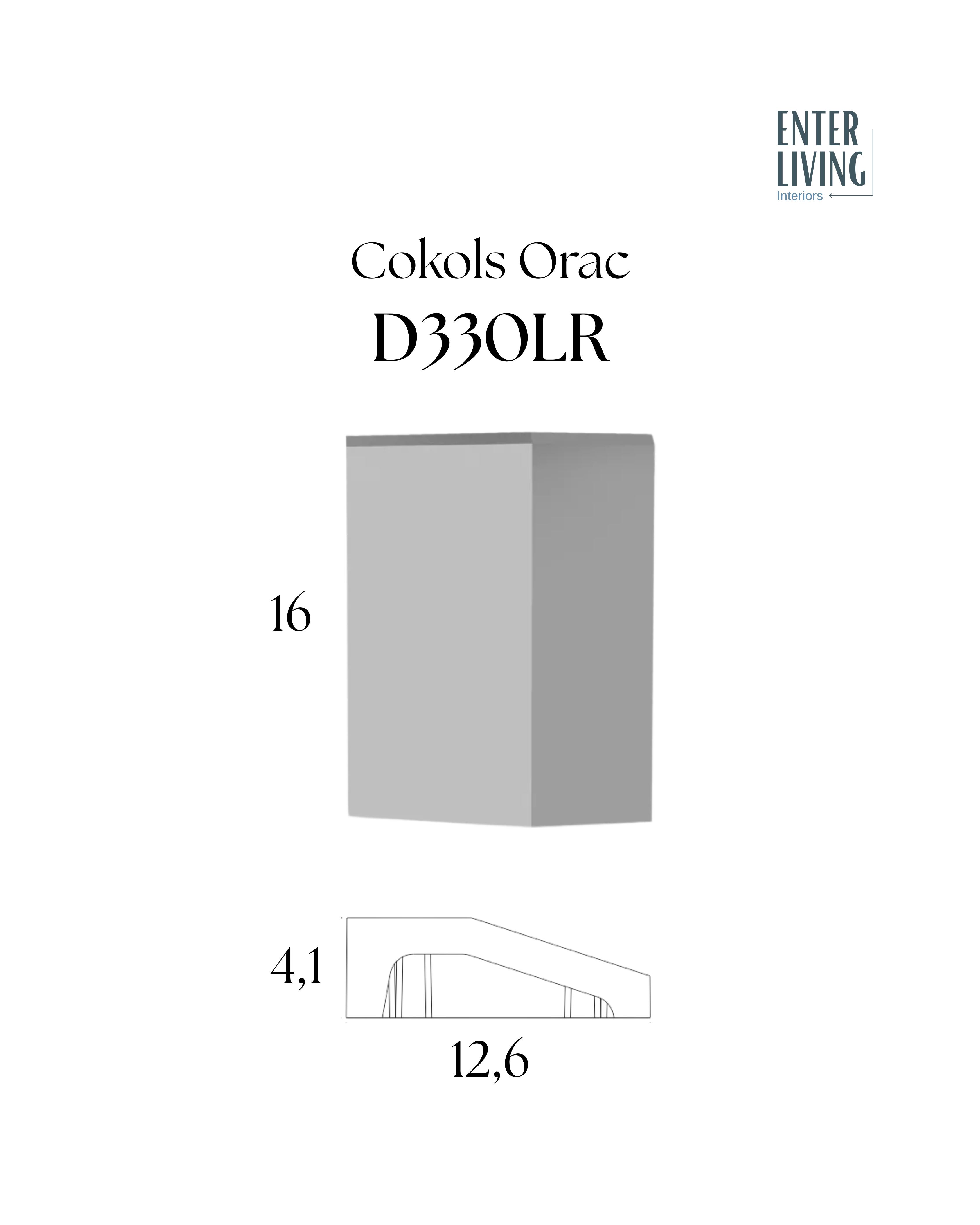 D330LR Cokols 12.6 x 16 x 4.1 cm