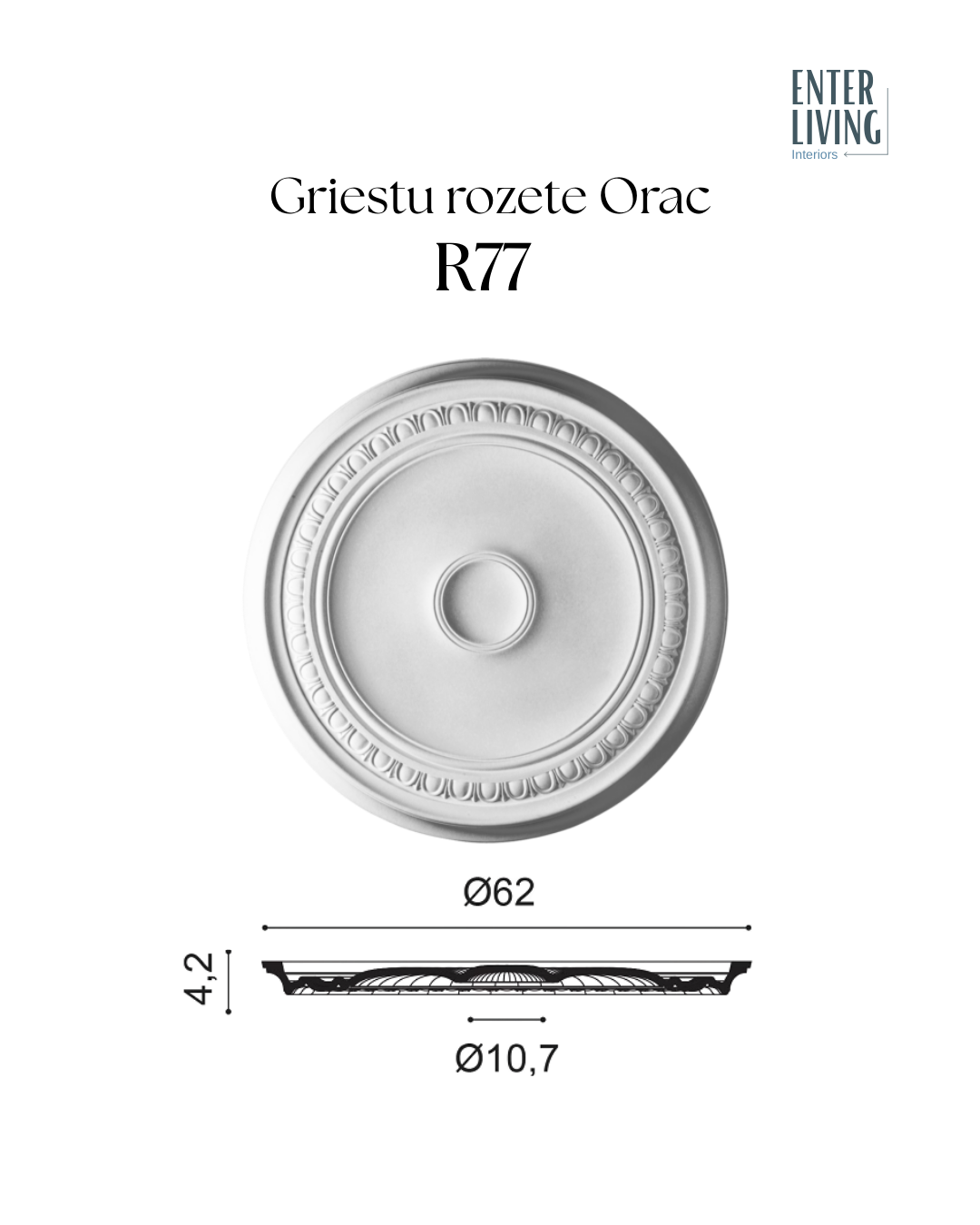 R77 Griestu rozete 62 x 4.2 cm