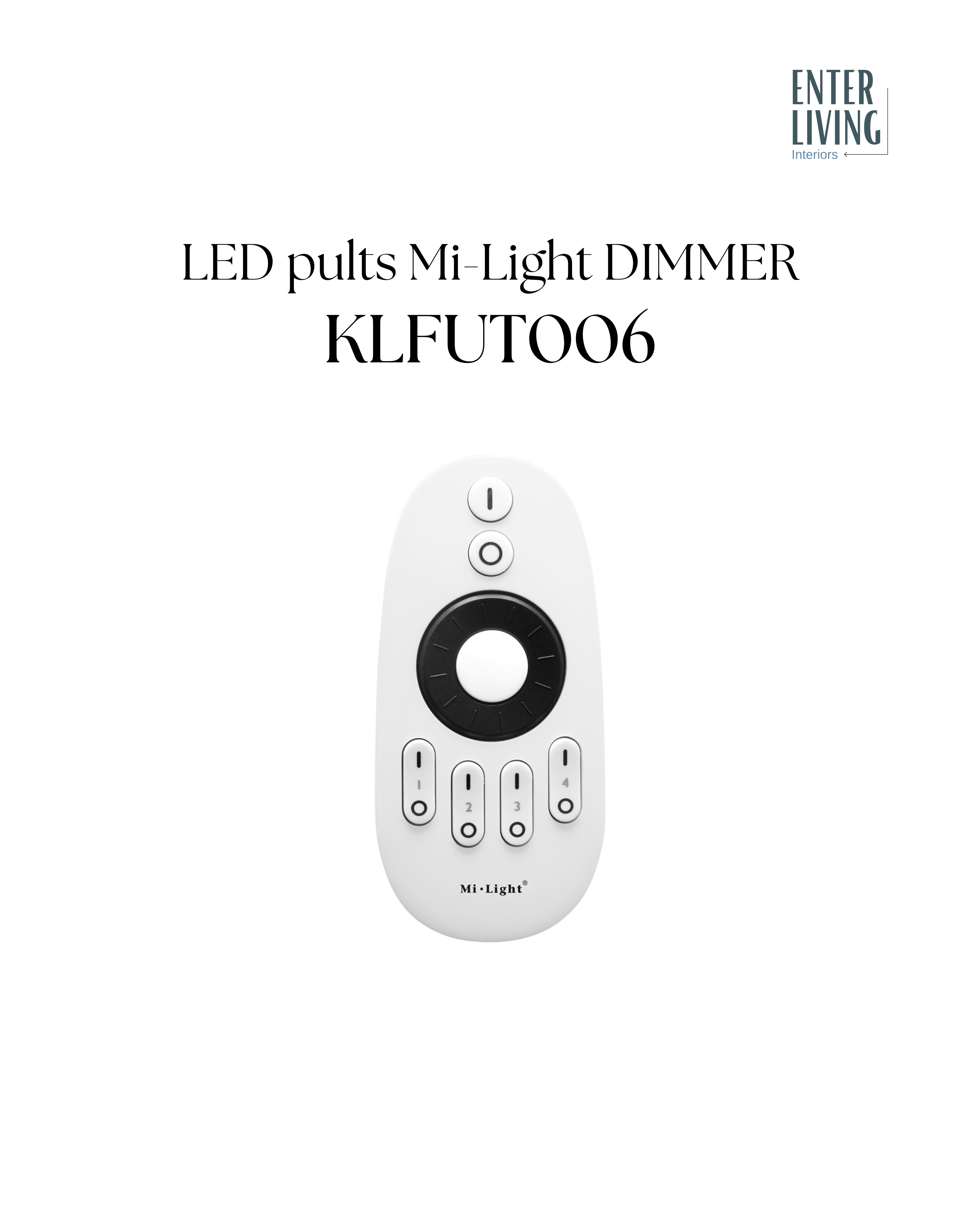 LED pults Mi-Light DIMMER - CW/WW 2.4G 4-zones