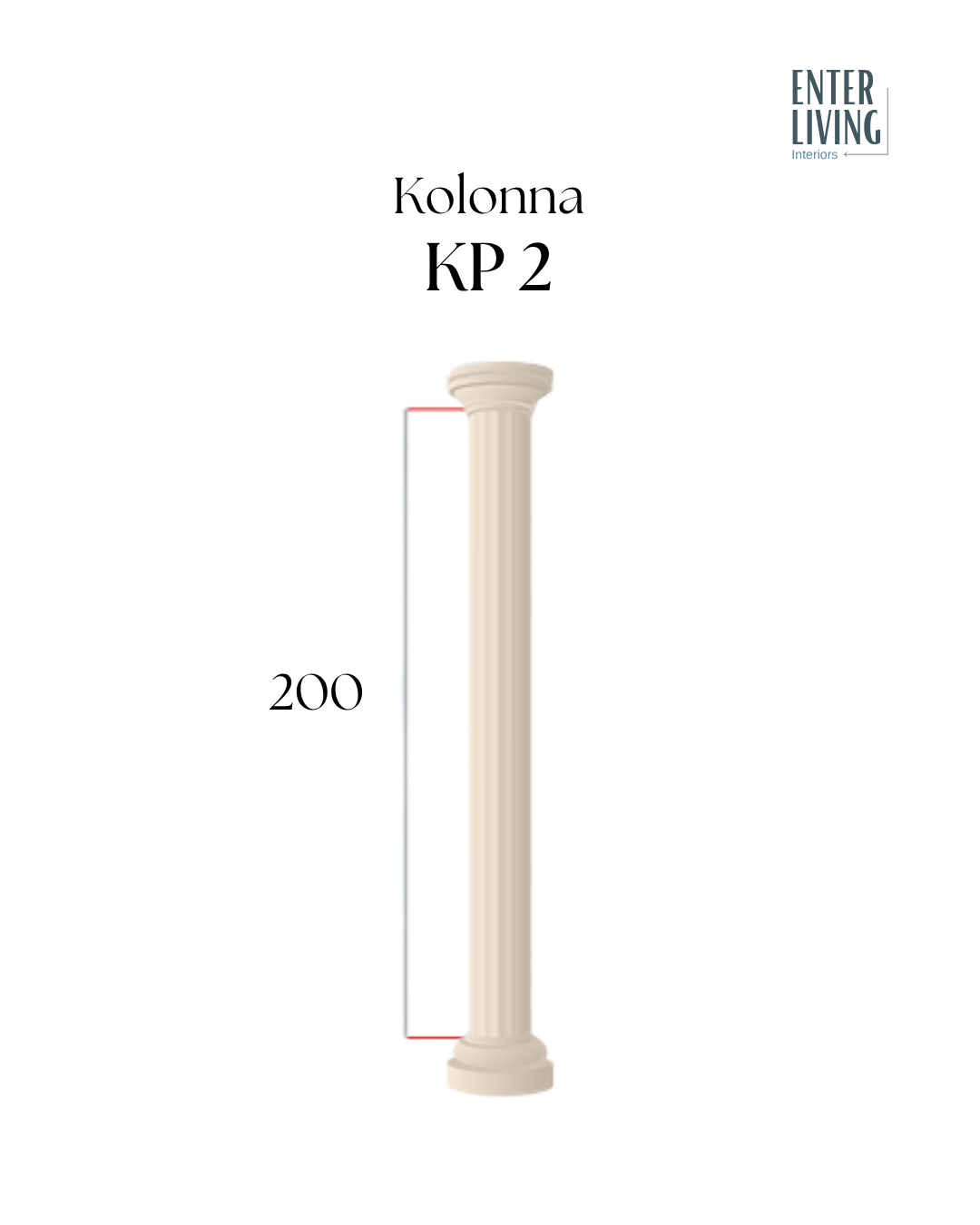 KP 2 Fasādes kolonna 200 x 30 cm
