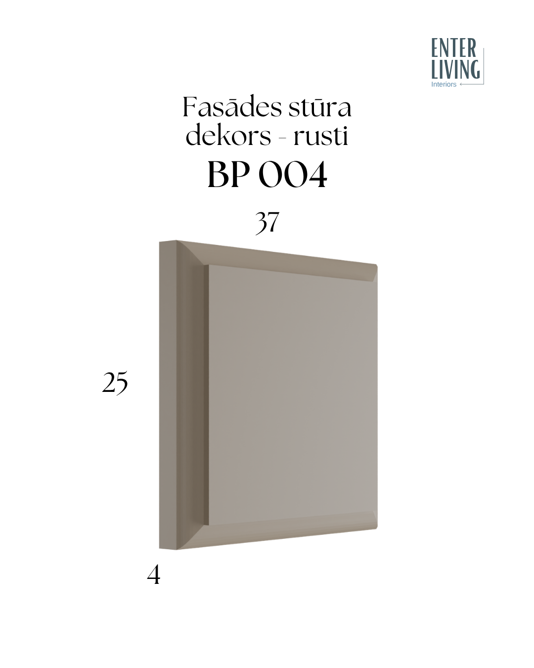 BP 004 Fasādes stūra dekors - rusti 37 x 25 x 4 cm