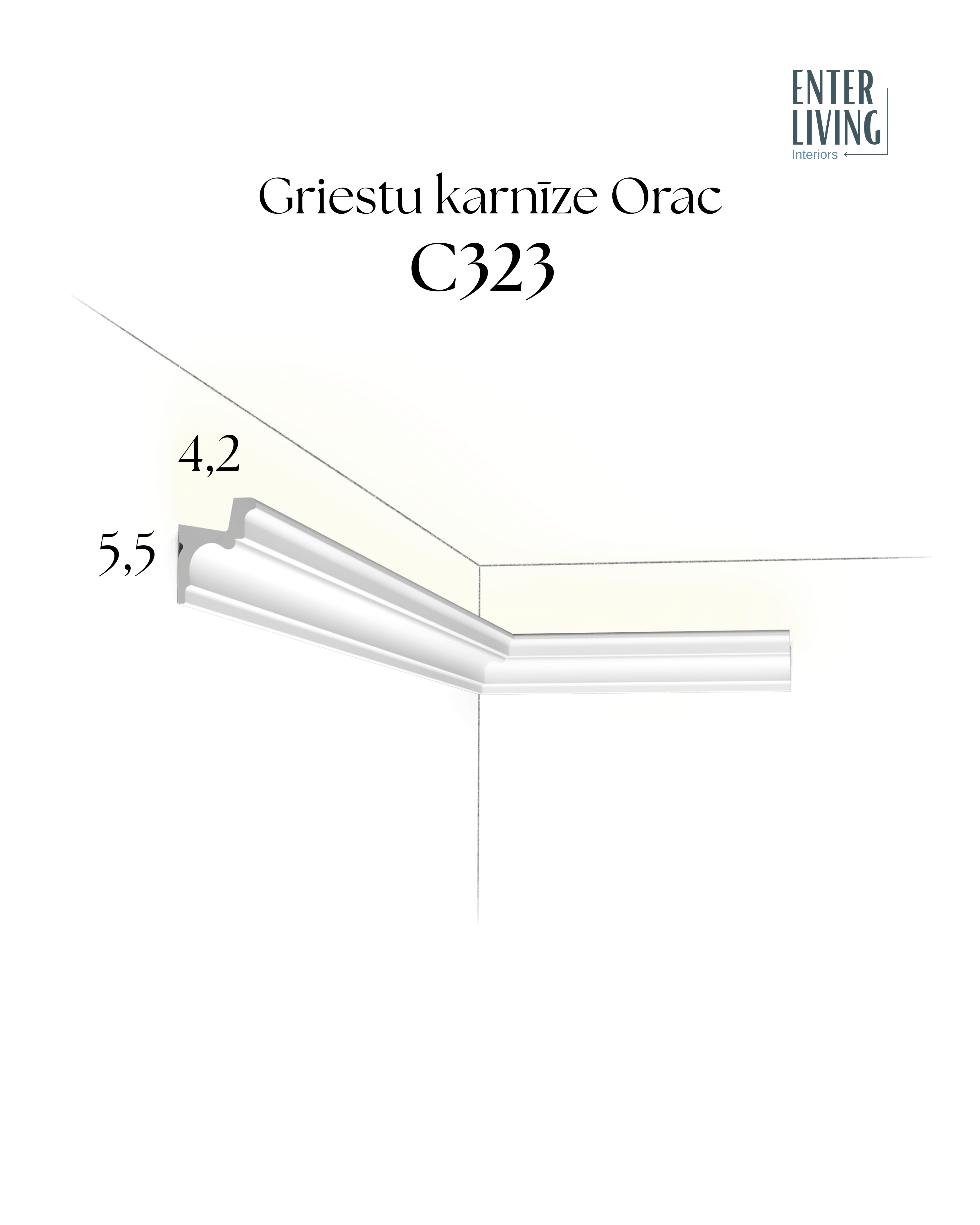 C323 Karnīze 200 x 4.2 x 5.5 cm