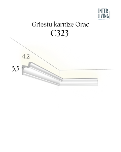 C323 Karnīze 200 x 4.2 x 5.5 cm
