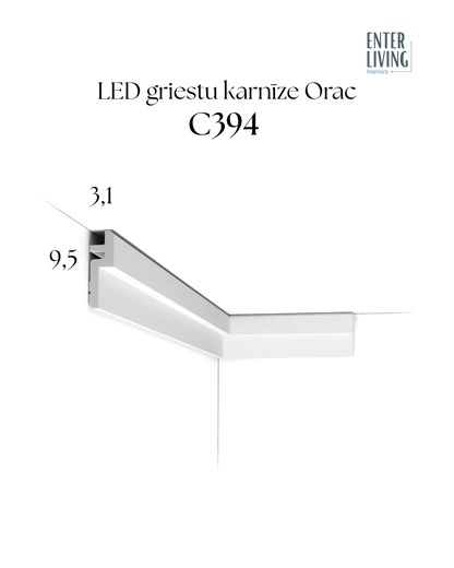 C394 Karnīze 200 x 3.1 x 9.5 cm