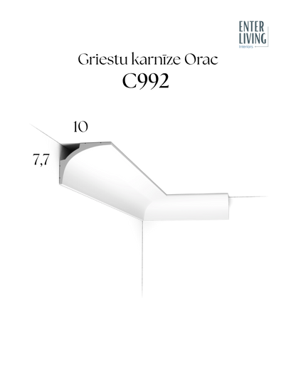C992 Griestu karnīze 200 x 10 x 7.7 cm