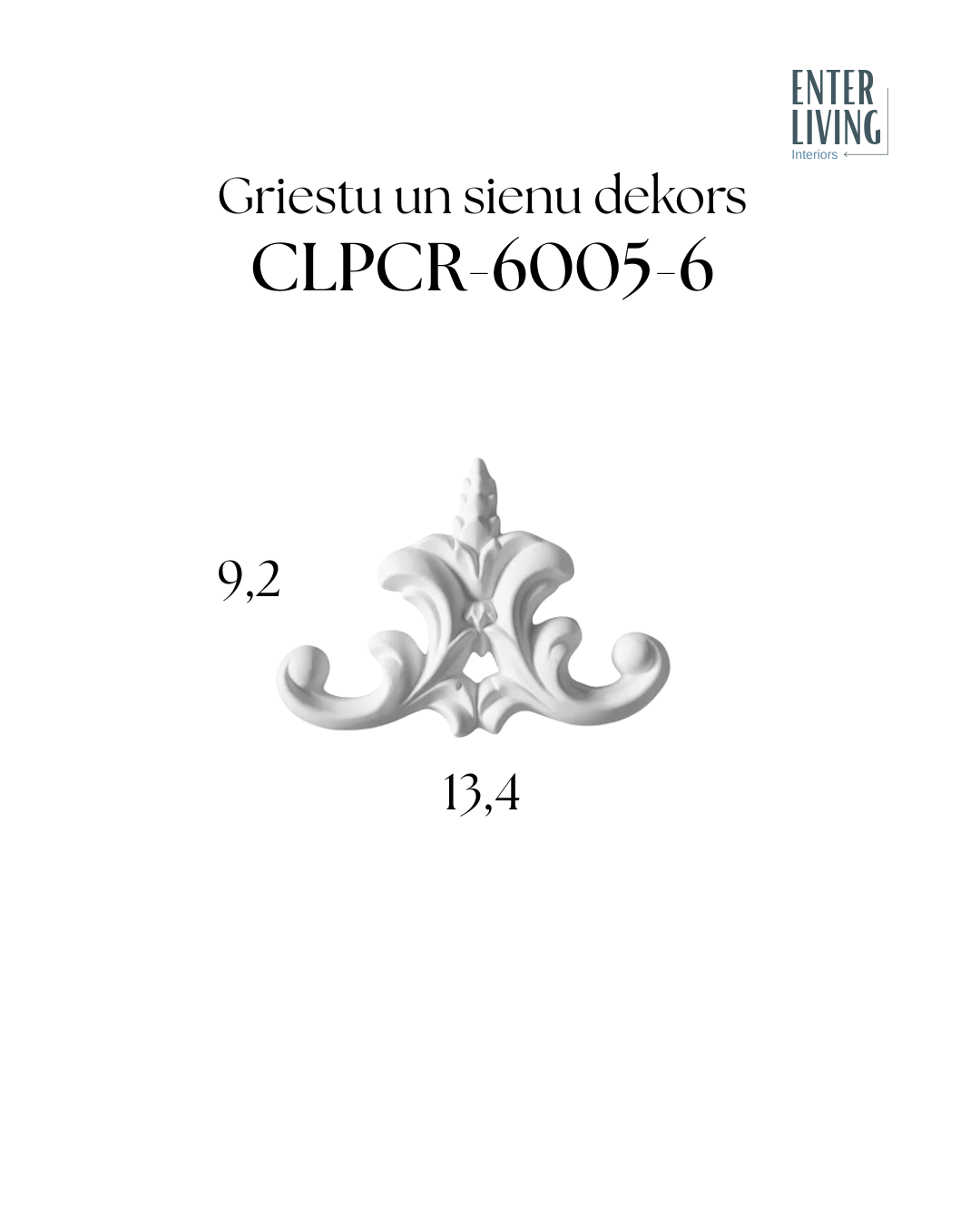 CLPCR-6005-6 Griestu un sienu dekors 13,4 x 9,2 cm