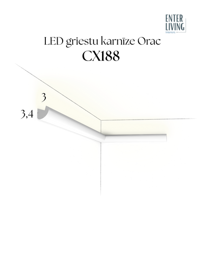 CX188 Karnīze 200 x 3 x 3.4 cm