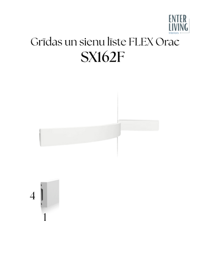 SX162F Grīdlīste Flex 200 x 1 x 4 cm