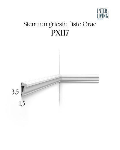 PX117 Moulding 200 x 1.5 x 3.5 cm