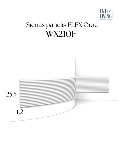 WX210F Sienas panelis FLEX 200 x 1.2 x 25.5 cm