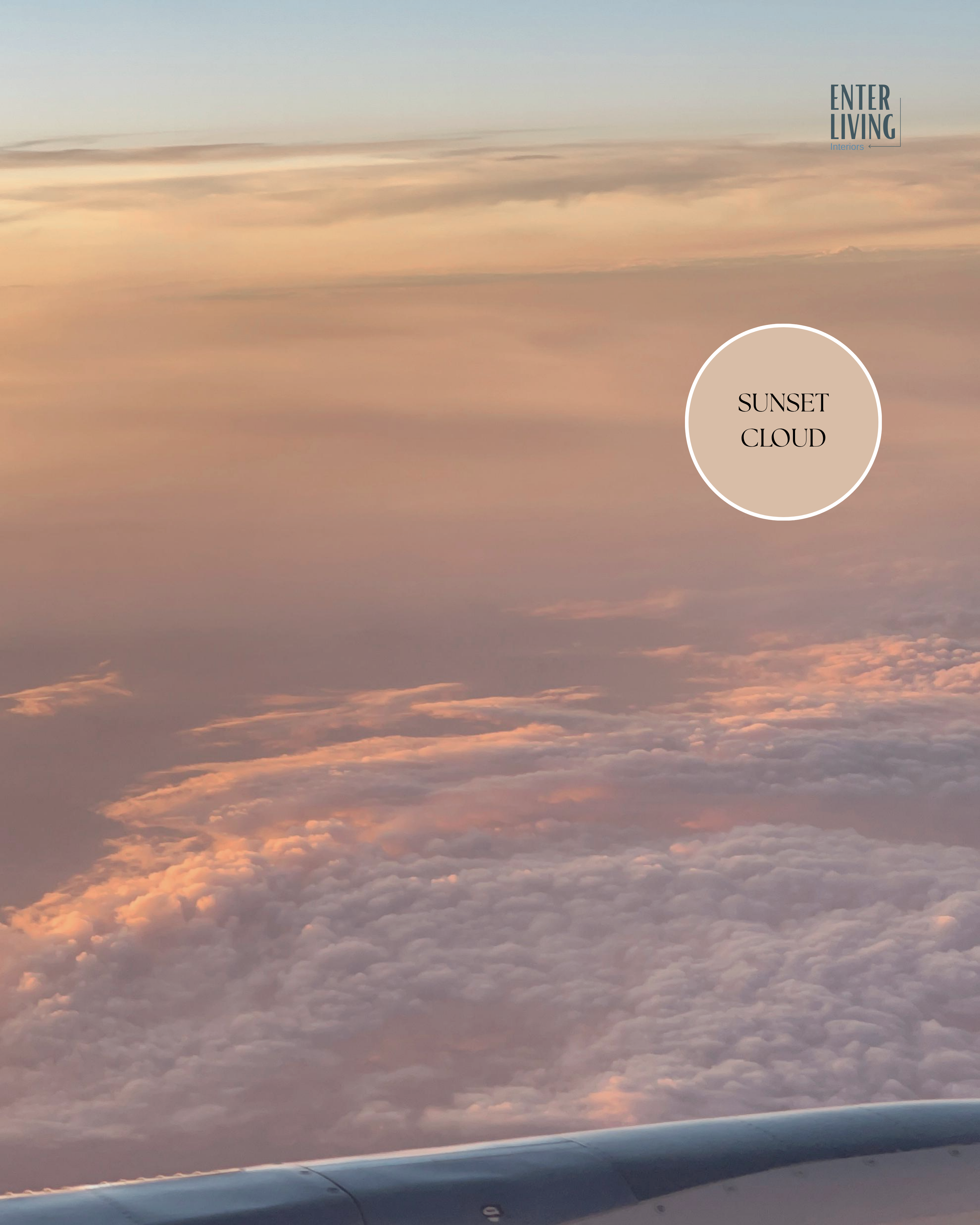 Interjera krāsa sunset cloud